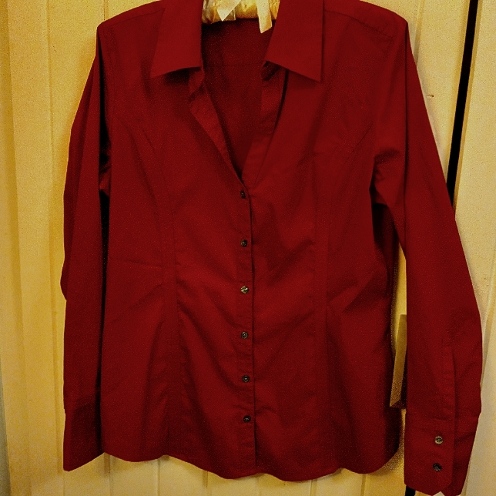 Express fitted button-down shirt